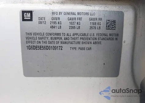 2013 Cadillac Cts Luxury from USA, damaged, VIN 1G6DE5E56D0109172